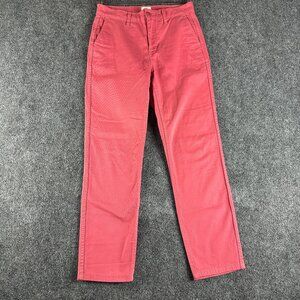 J Crew Pants Womens 25 Vintage Straight Chino Pockets Muted Red Cotton Stretch